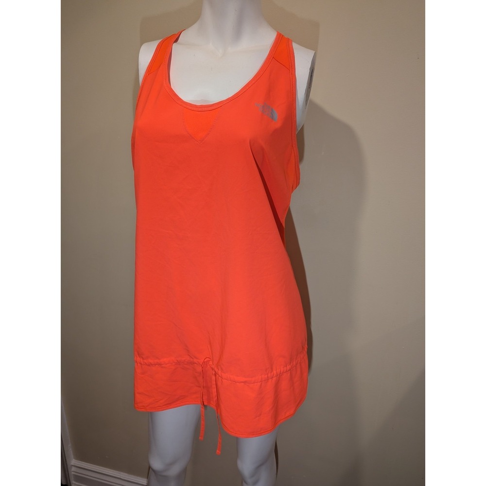 The North Face Womens Racerback‎ Athletic Tank Top Size M Orange Color